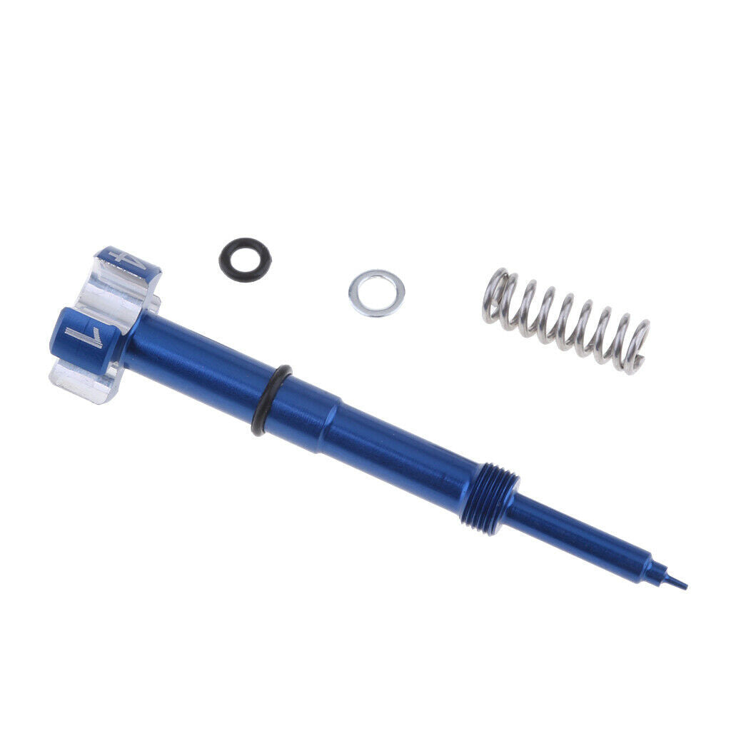 2 Sets of Fuel Mixture Screw Red And Blue Fuel Adjusting Screw Carburetor, for