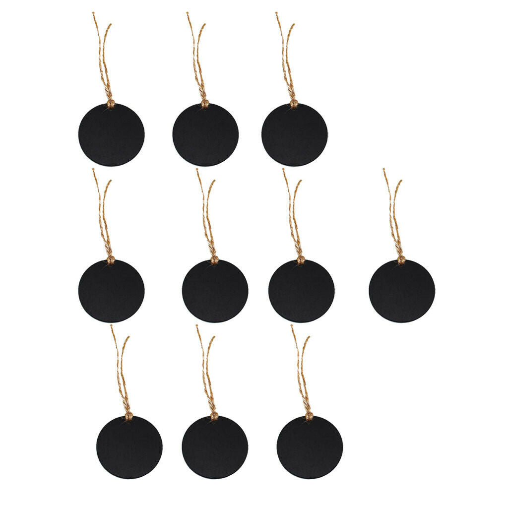10pcs Mini Small Hanging Chalk Board Blackboard Memo Home Party Sign Packs