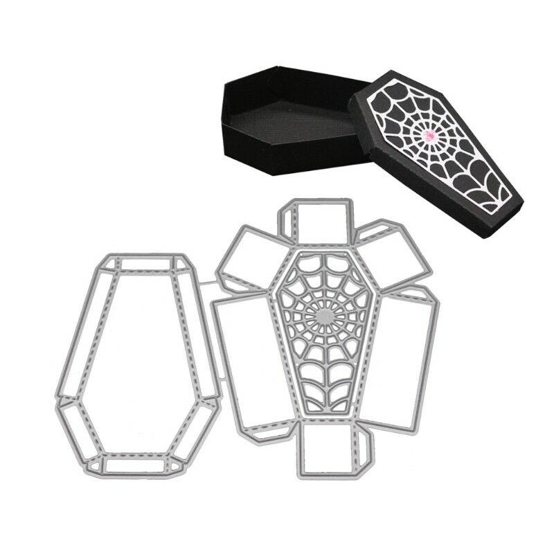 Halloween Coffin Cutting Dies Stencil DIY Scrapbooking Paper Card Embossing
