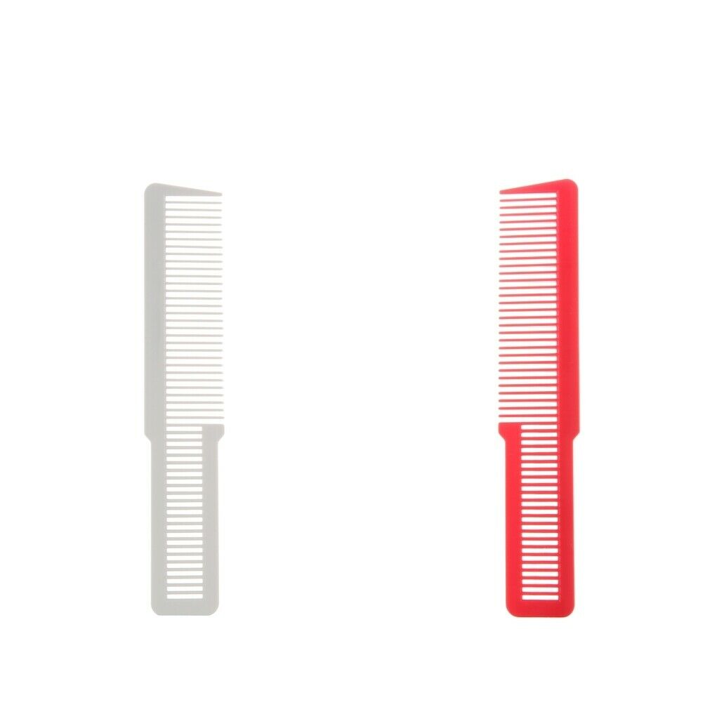 2 Pieces Barber Comb Flat Top Clipper Combs Hair Cutting for Clipper-cuts
