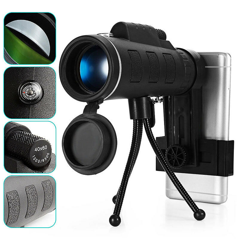Telescope Monocular 40x60 Military Long Remote 1500m/9500m Tripod New