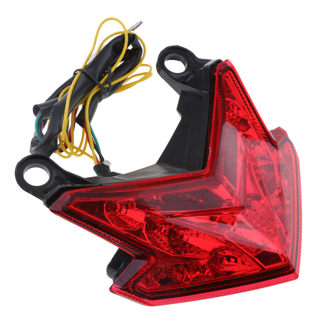 Led Integrated Tail Turn Signal Light For KAWASAKI Ninja ZX-6R Z800 Red Lens