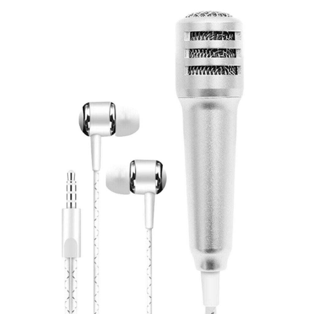 Universal 3.5mm Mini Microphone Mic Earphones Earbuds for Voice Recording