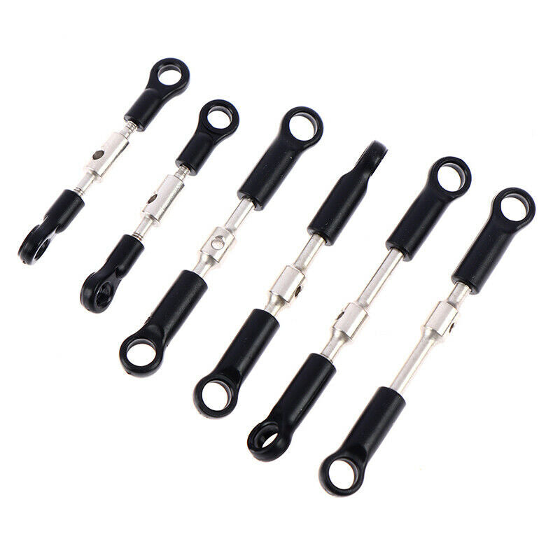 6pcs/set Metal Servo Linkage Pull Rod For Wltoys 144001 RC Buggy Upgrade ParSJ