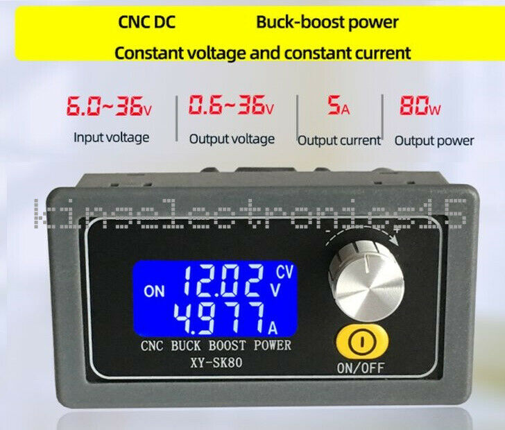 1PCS Adjustable Regulated Power Supply DC Buck Boost Converter 5A Power Module