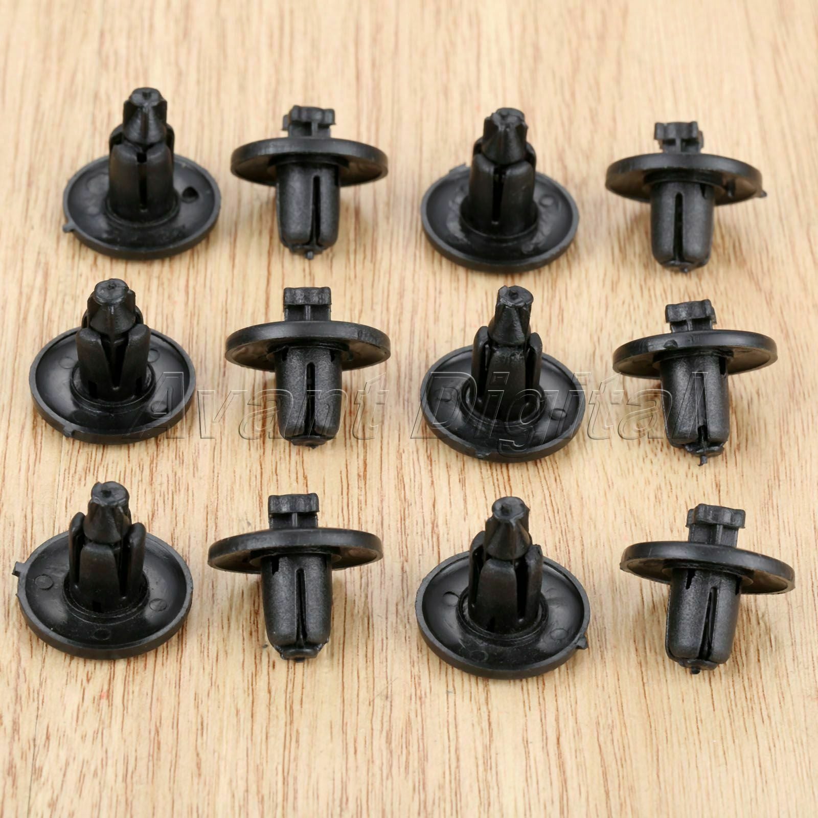 50Pcs Car Rivets 8mm Panel Triming Interior Fasteners Plastic Clips Wholesale