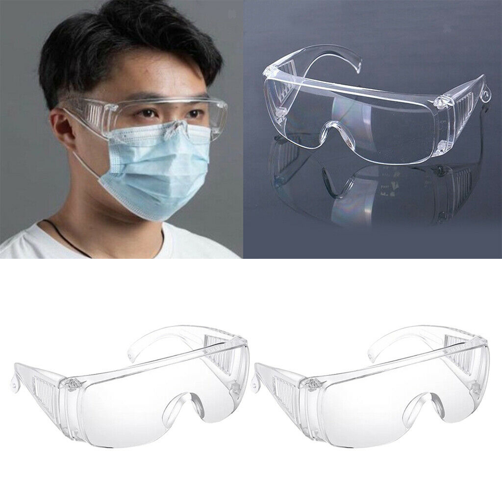 Set of 2 Ligthweight Safety Goggles Windproof Shockproof Driving Eyewear