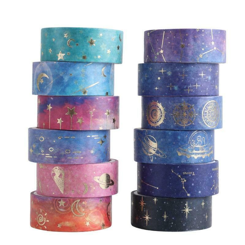 12 Rolls/Set Cute Cartoon Washi Tapes Creative Washi Tapes Cards Making Supplies
