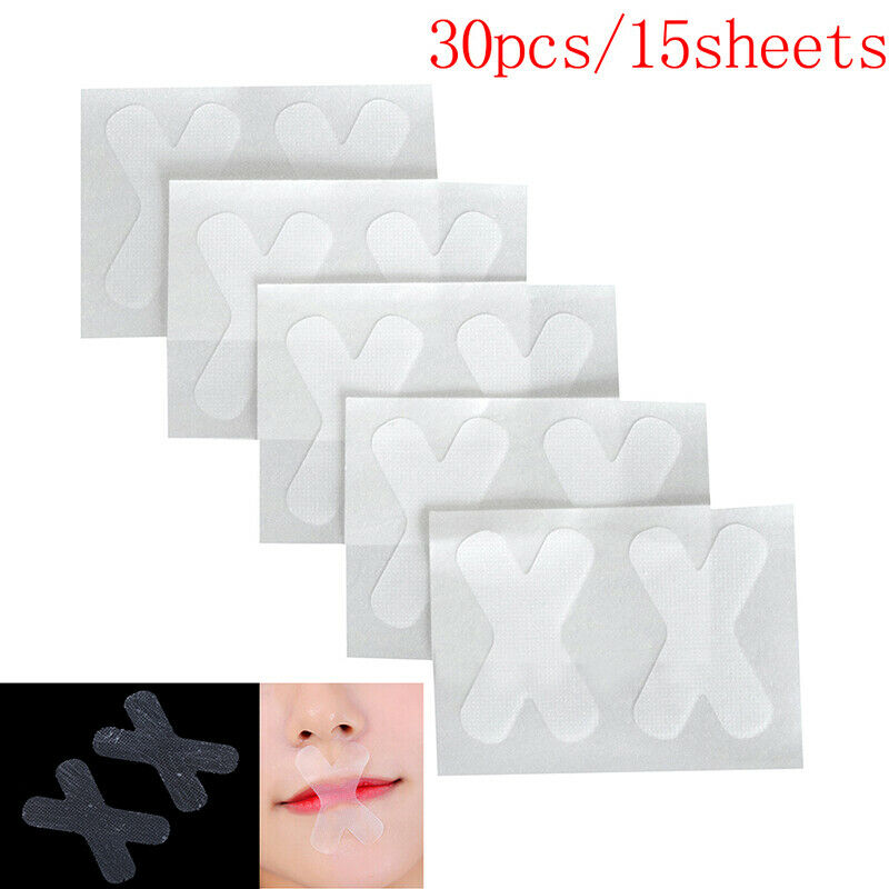 30Pcs Sleep Strips Advanced Gentle Mouth Tape Nose Sleeping Less Mouth Br.l8