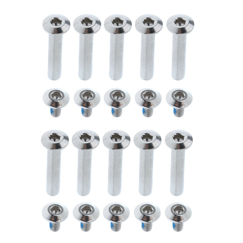 2X 1 Set Inline Skate Wheel Screw Nail Replacement Roller Skates Nut Bolts 31mm
