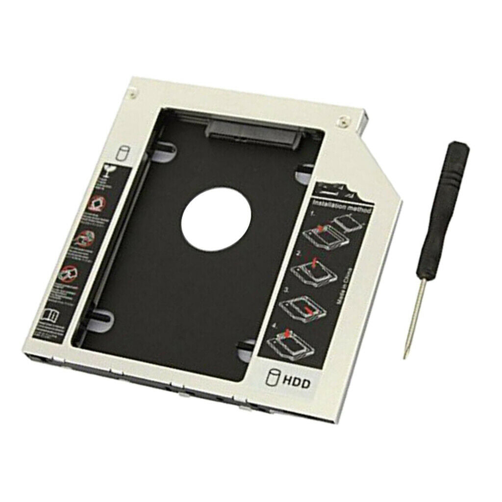 2.5" 9.5mm Hard Drive Disk Tray Caddy Universal For CD/DVD-ROM Replacement