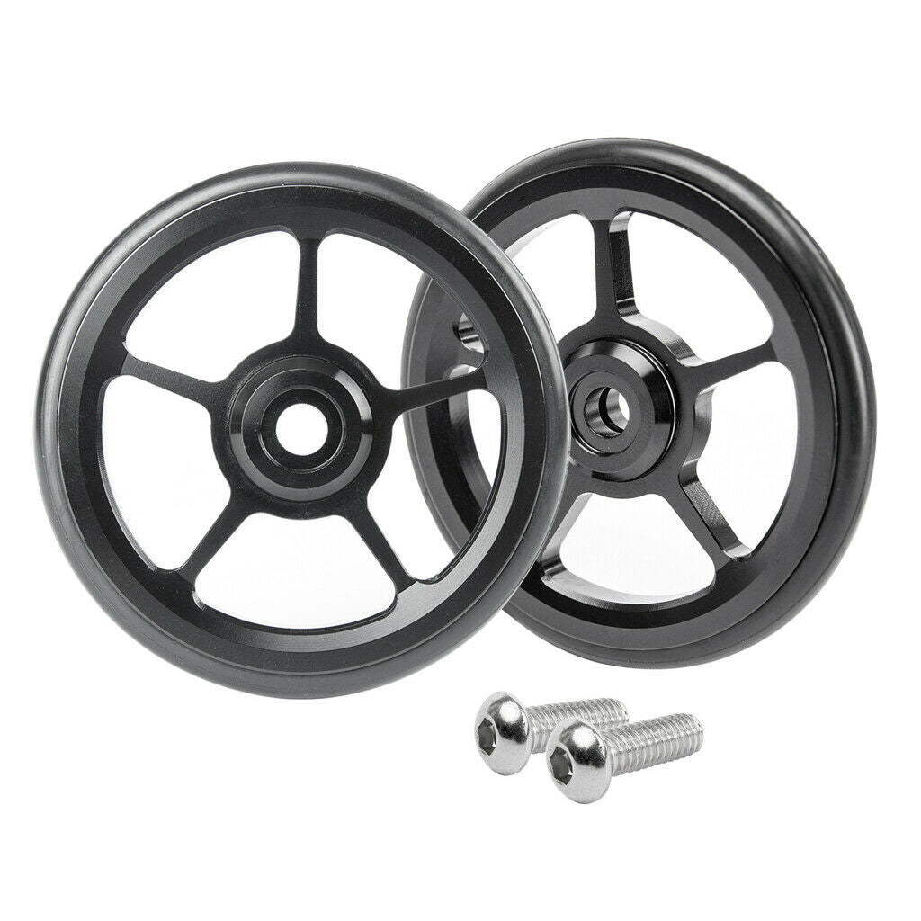 4x Ultralight Alloy Bike Easy Wheels Easywheel for Brompton Cycle Parts