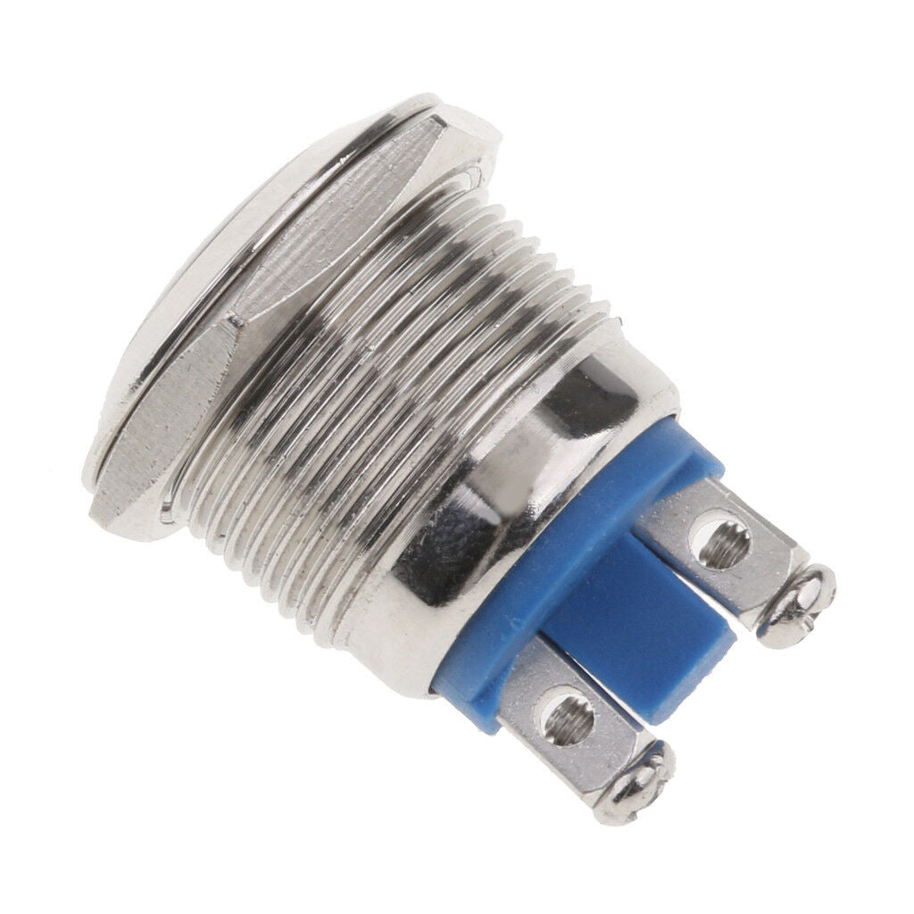 Waterproof Metal Momentary SPST NO Round   Push Button Switch 19mm