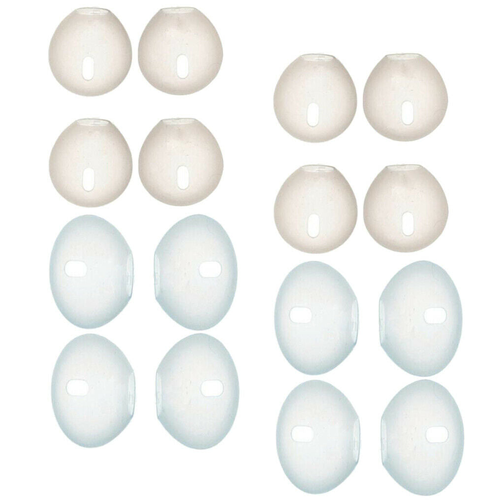 16 Pieces Silicone Earbud Cover Tips Replacement Ear Gels Buds for