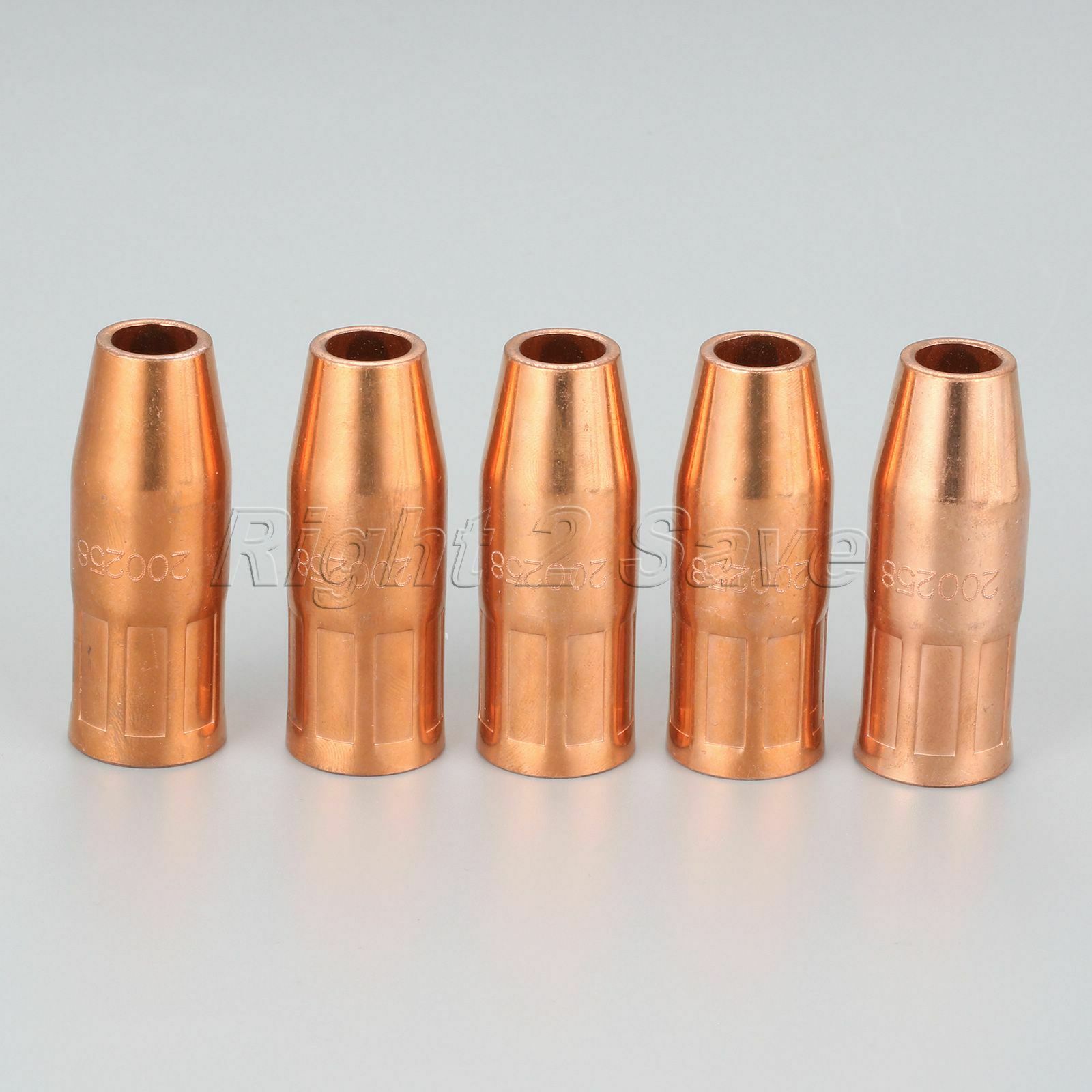 5Pcs MIG Flush Nozzle Tip 200258 1/2" orifice Fit for Miller M25 M40 Hobart Gun