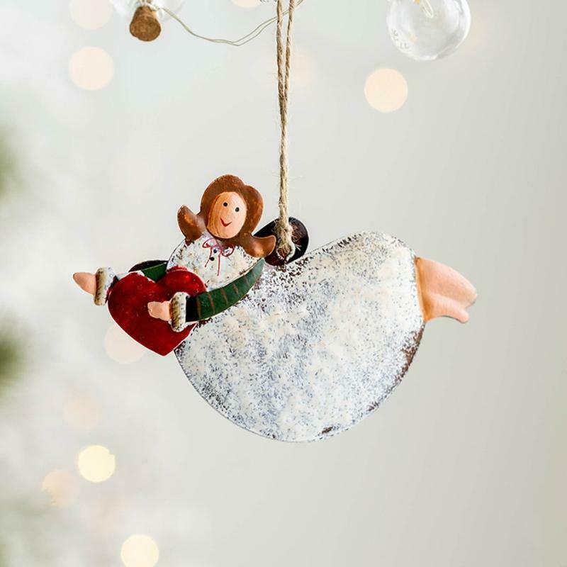 4 Pcs Angel Hanging Ornaments Christmas Dancing Festival Party Home Decoration