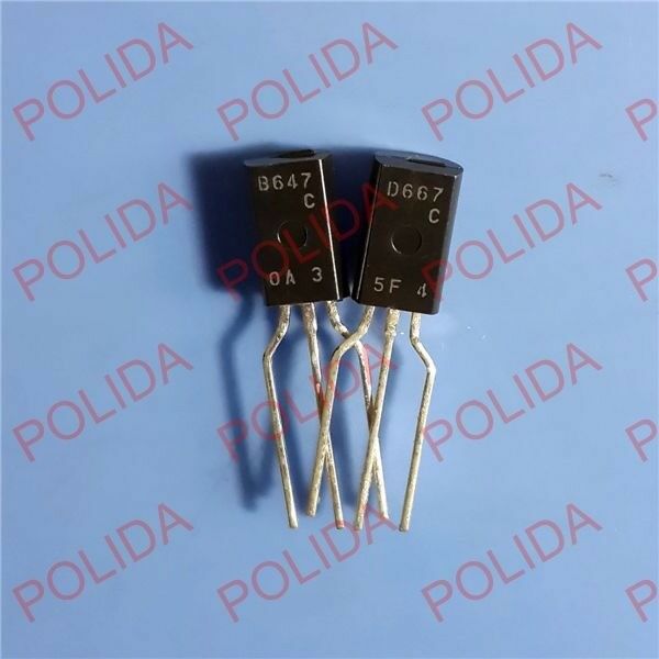 5pairs OR 10PCS HITACHI/RENESAS TO-92L 2SB647-C/2SD667-C 2SB647/2SD667 B647/D667