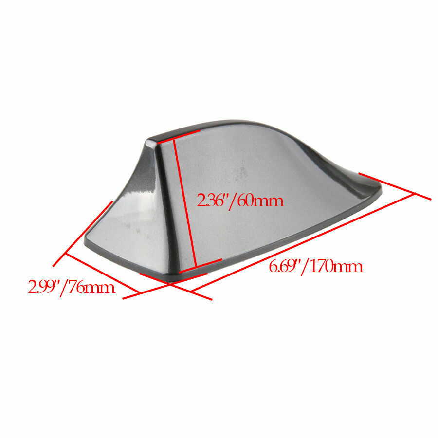 New Grey Universal Shark Fin Gills Car Dummy Antenna Aerial Roof Decor For BMW