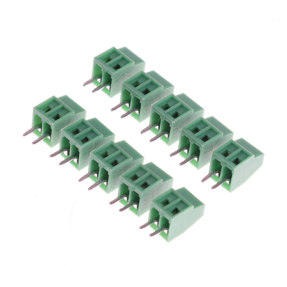 10pcs 2 Poles KF128 2.54mm PCB Universal Screw Terminal Bloc.l8