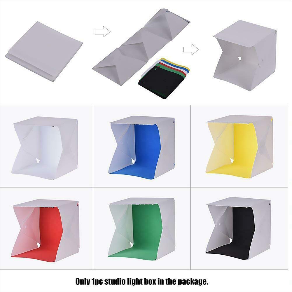 Portable 20x20cm Mini Folding Lightbox LED Studio Softbox for DSLR Camera  @