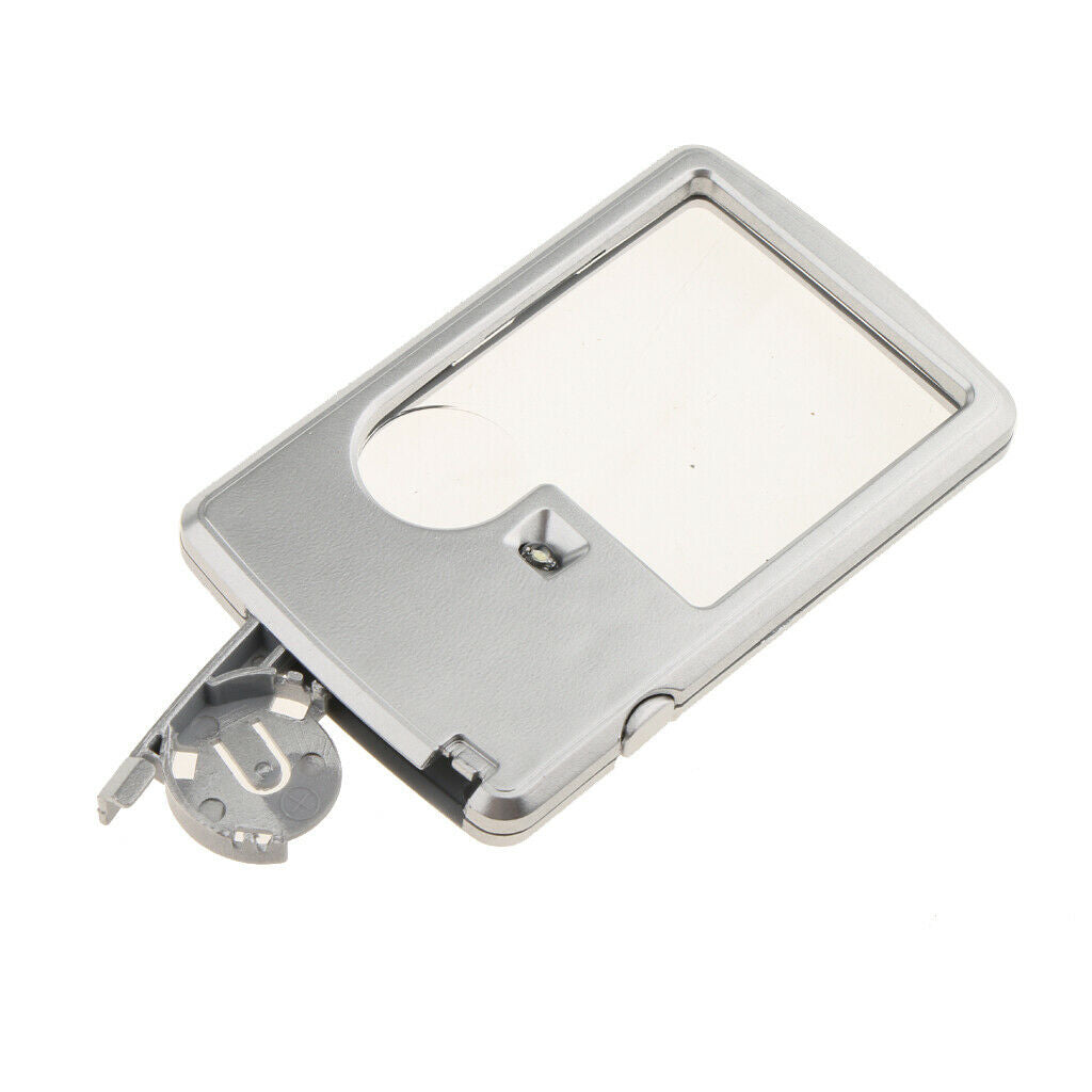 3X 6X LED Magnifier Watch Jewelry Repair Magnifying Glass Loupe For Reading