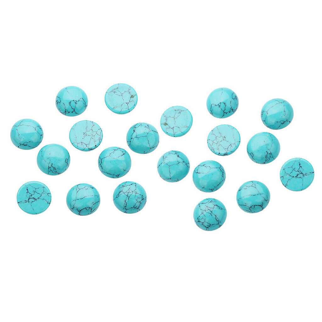 20x Cabochon Beads Flatback Embellishment Jewelry Making Charms 10mm