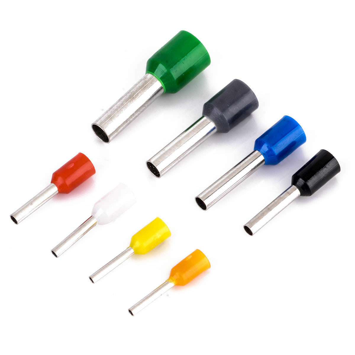 800Pcs Wire Copper Crimp Connector Insulated Cord Pin End Terminal Box AWG 22-10