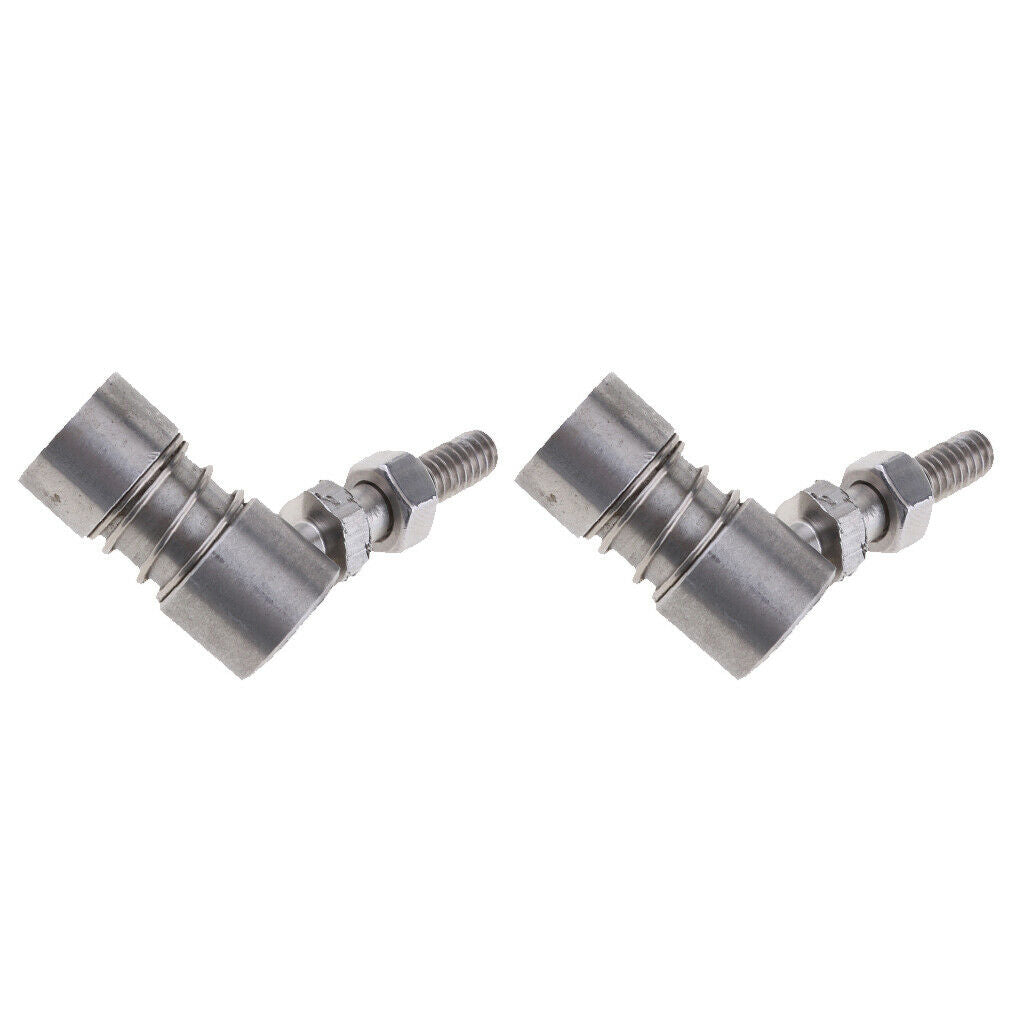 2Pcs Stainless Steel Control Cable Shift Throttle Ball Joint Boat Marine