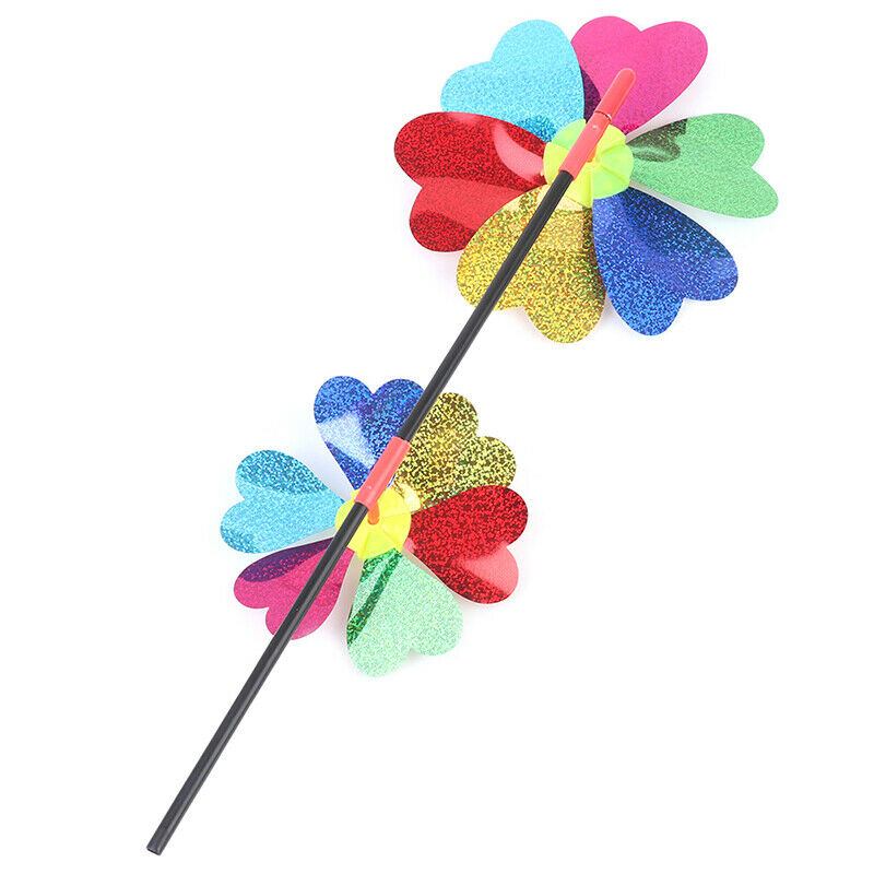 1x Kids Colorful Windmill Wind Spinner Home Garden Yard Decor Outdoor Bab.l8
