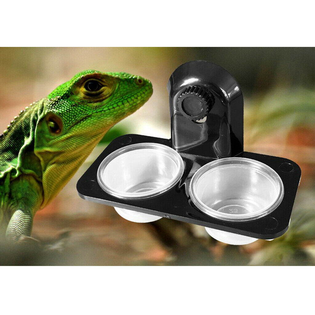 4 Pcs High Quality Food Water Dish Bowl Feeder For Reptile-Lizard Turtle