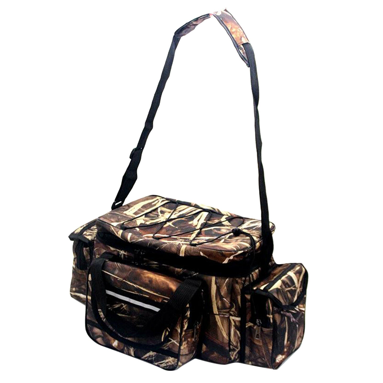 Multi-Pocket Fishing Bag Tackle Storage Tools Shoulder Crossbody Bag for
