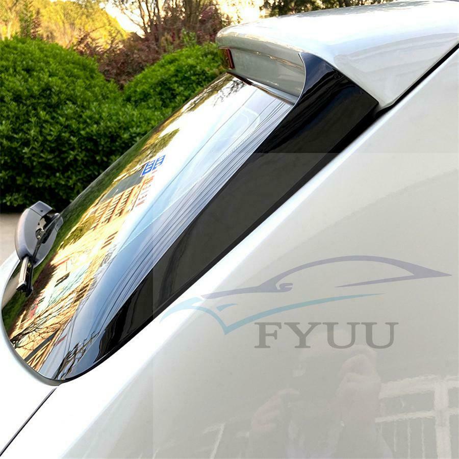 For 2011-2017 BMW X3 F25 Gloss Black Rear Window Spoiler Side Wing Cover Trim