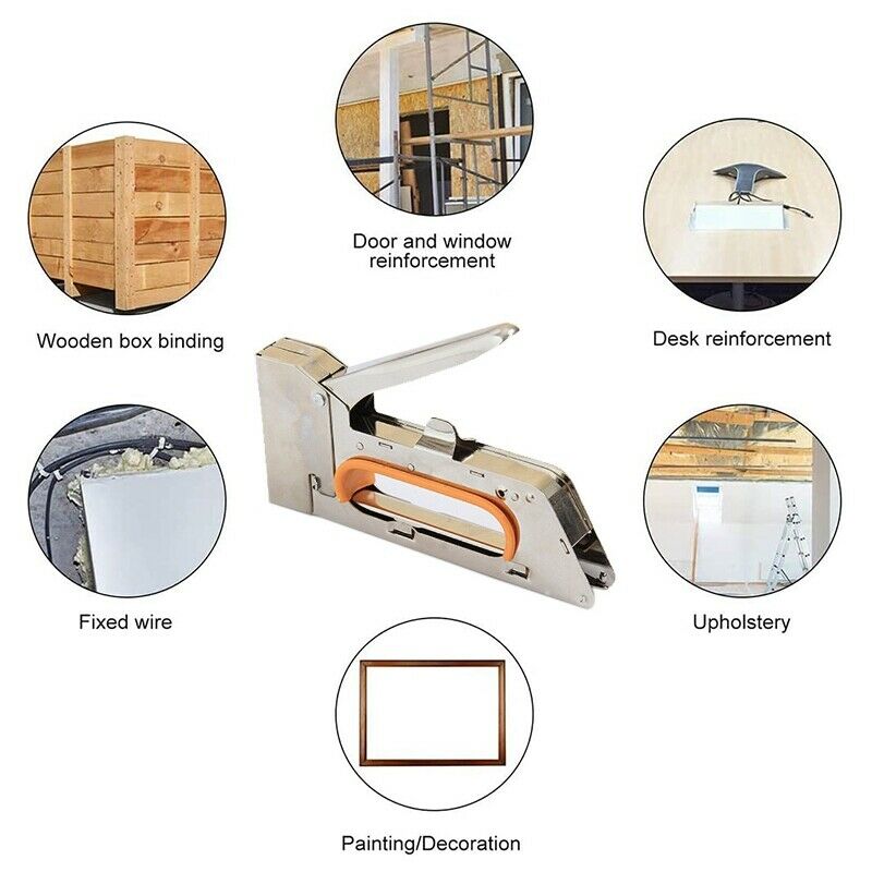 Stapler Heavy Duty Stapler 3 in 1 Manual and 600 Staples Including D, U and T X1