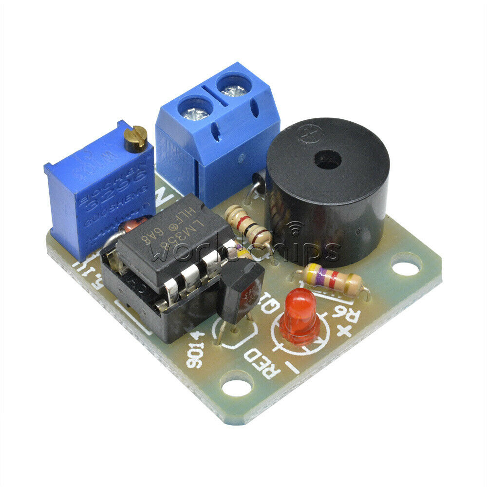 9/12V Anti Over Discharge Low Voltage Protection Module Audible Alarm Buzzer