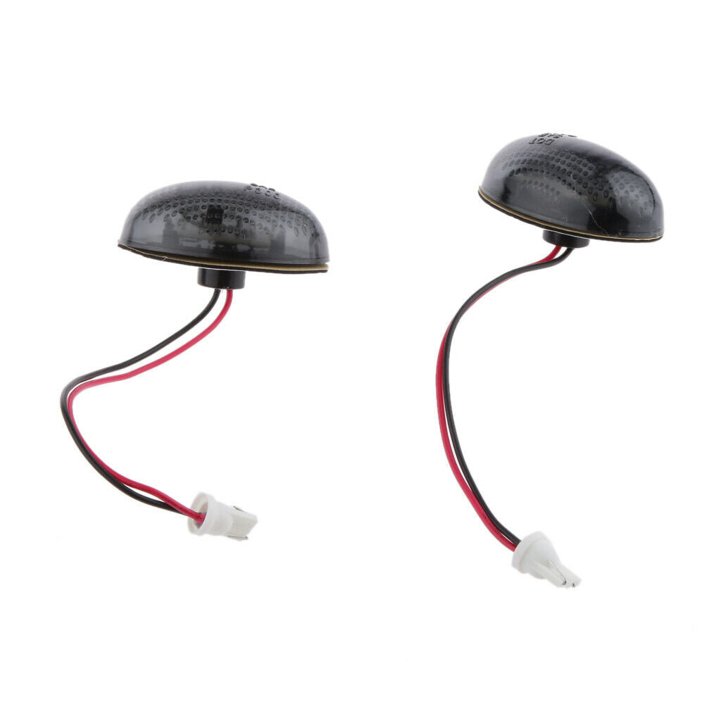 2pcs Red LED Side Marker Lights Smoked Lens for Ford F350/450 Series