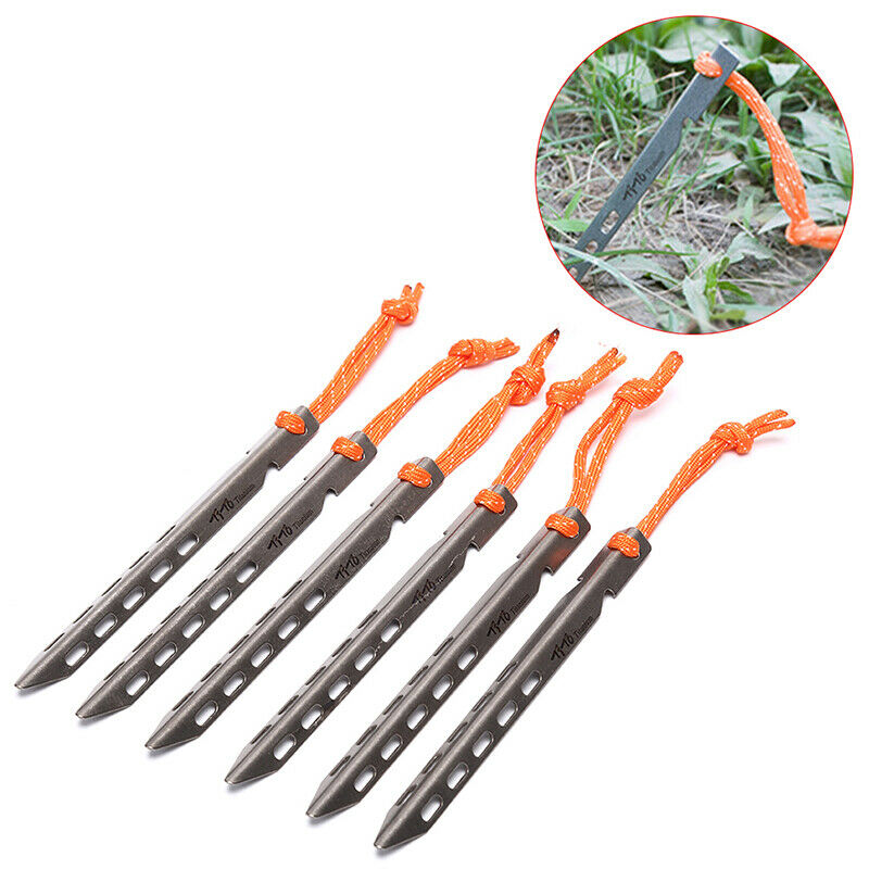 Titanium Tent Peg V Shape Outdoor Camping Tent Nail Titanium Tent stake .l8