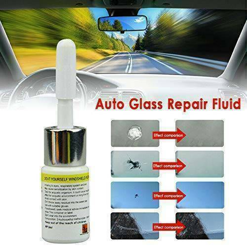2 Pack Car Automotive Glass Nano Repair Fluid Window Glass Kit Crack Chip Repair
