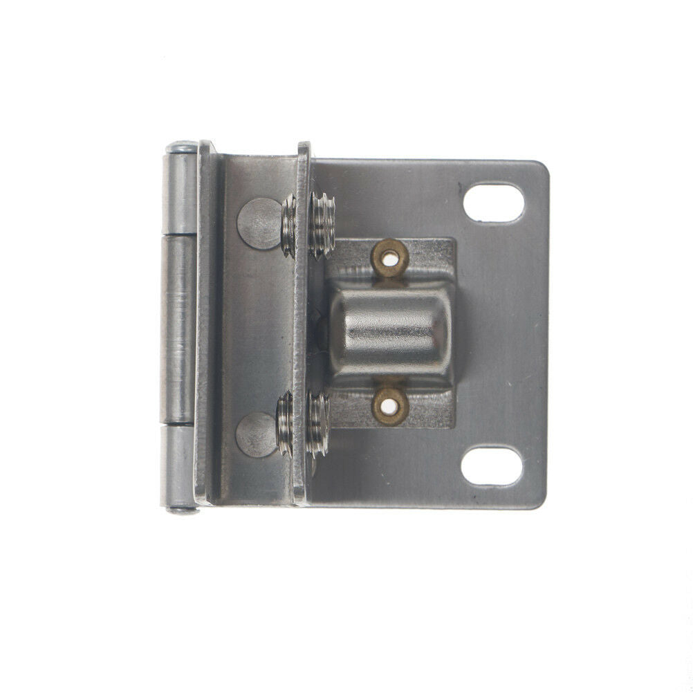 Stainless Double Clamp Shower Hinges 180 Degree Glass Door Cabinet Kitche.l8