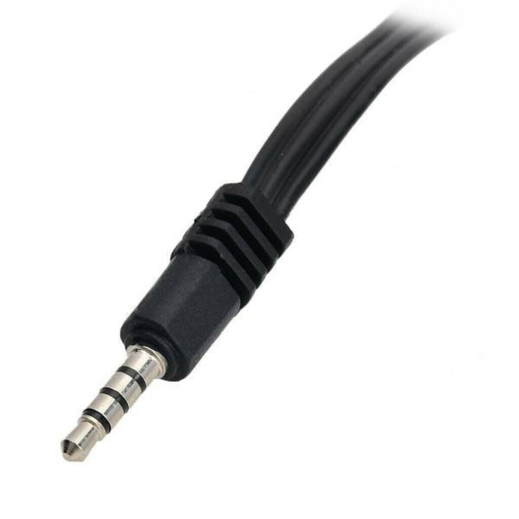 3.5mm To 3 RCA AV A/V Audio Video TV Cable Cord For   DSLR Camera DV