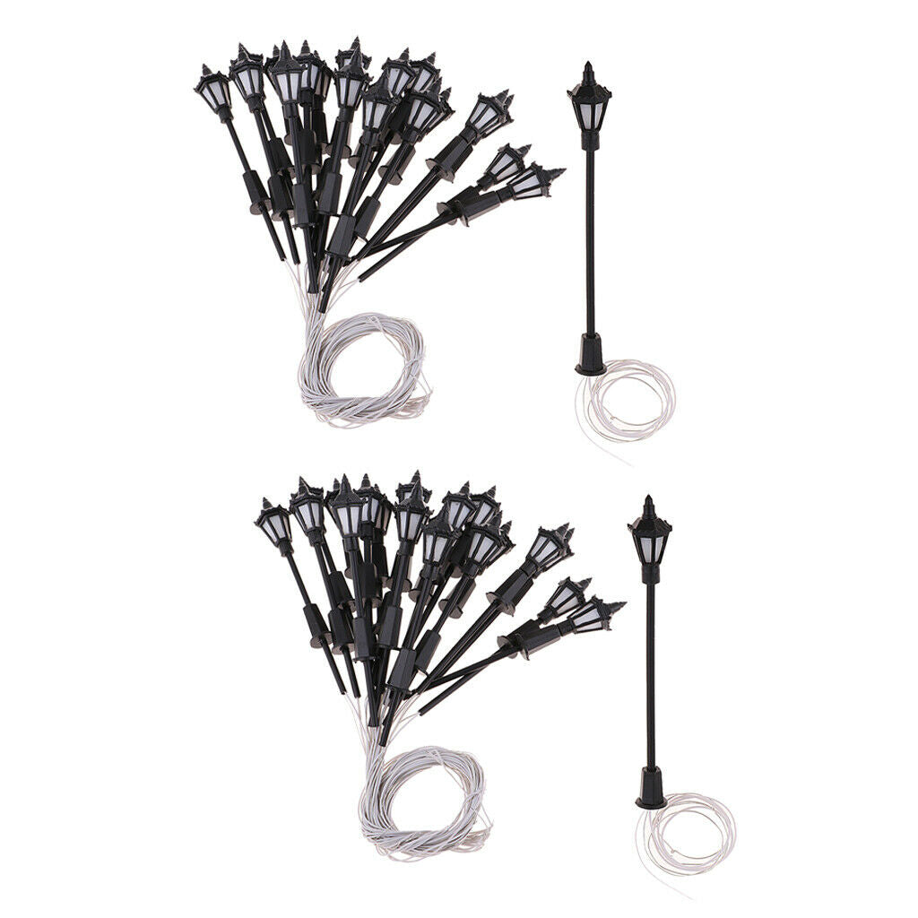 40x 1:150 N Scale LEDs Garden Lights for Garden Scenery Building Layout