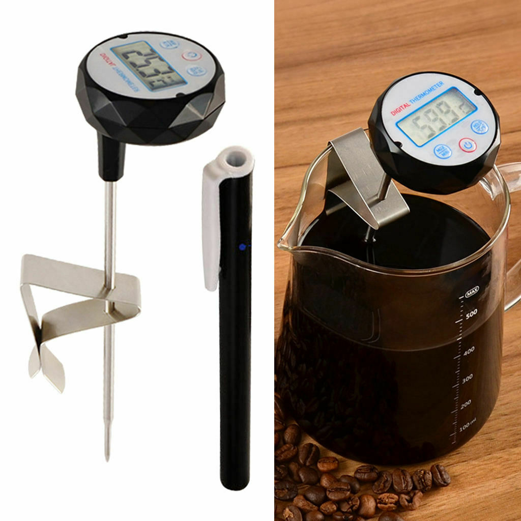 Food Thermometer LCD Digital Display for Outdoor BBQ Grilling Cooking Tool