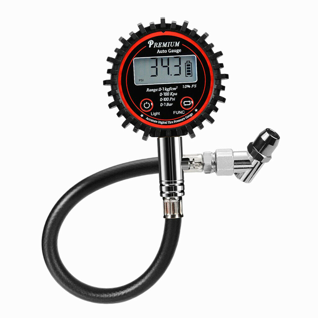 100 PSI Electric LCD Digital Tire Air Pressure Guage Inflator for Car Truck