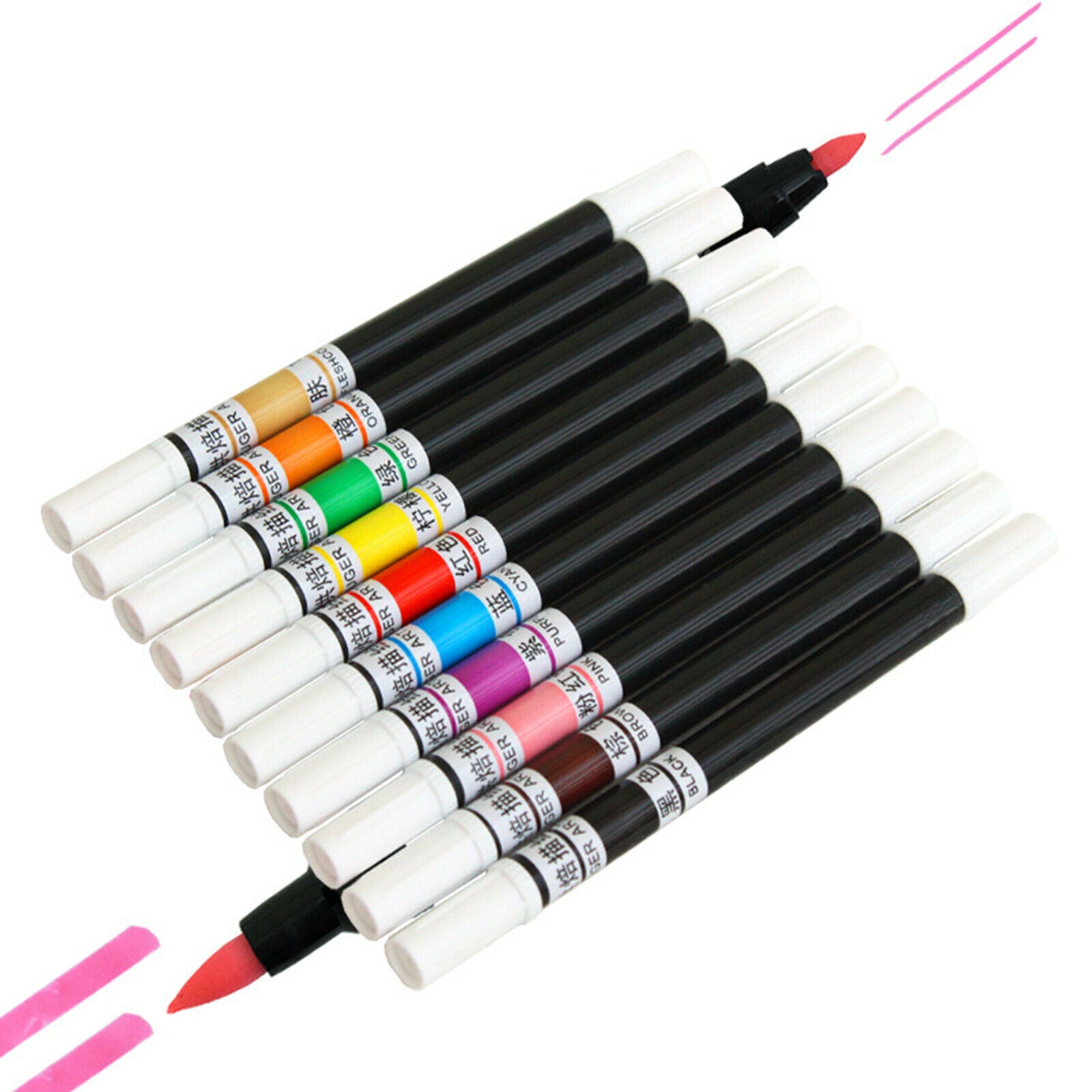 10 Pcs Food Coloring Pens Dual Tips for Cakes Frosting Food Decorating Pens