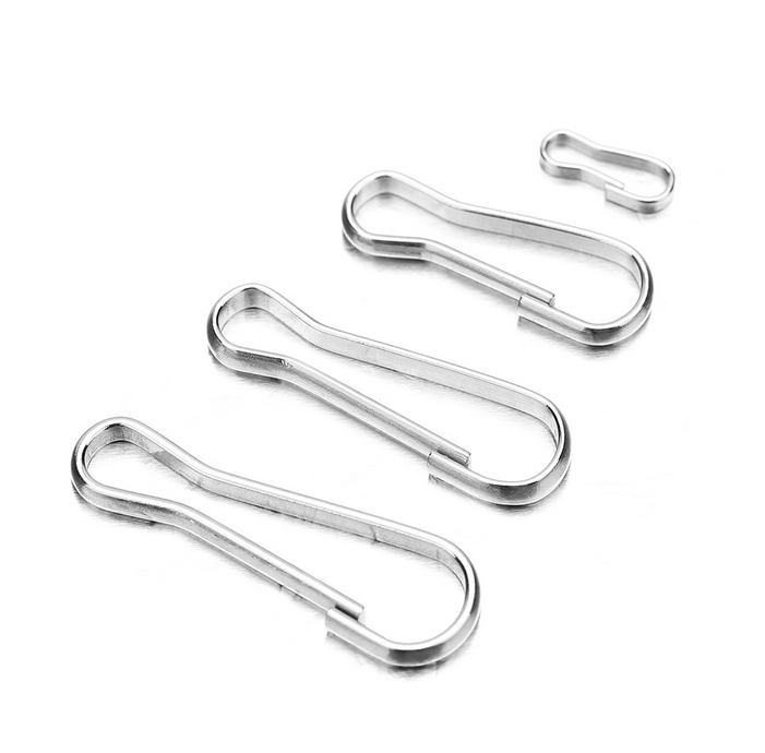 50pcs Metal Lanyard Hook Snap For Paracord Lobster Clasp Clips Buckle Keyring