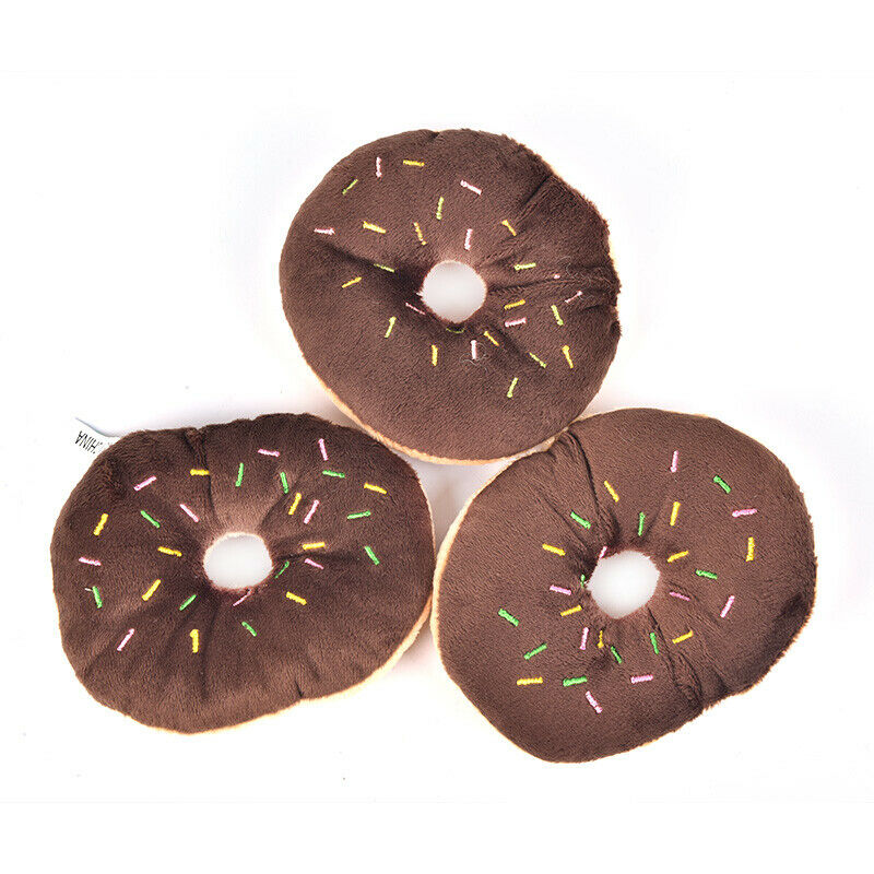1PC Innovative Puppy Cat Squeaky Donut Toys Pet Dog Chew Throws For Pet P.l8