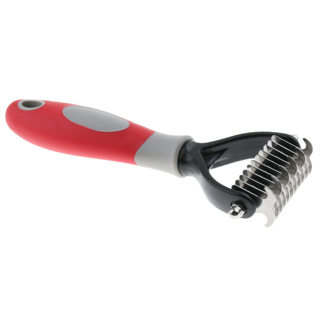 Dog Cat Grooming Brush Deshedding Rake Comb Short to long buns