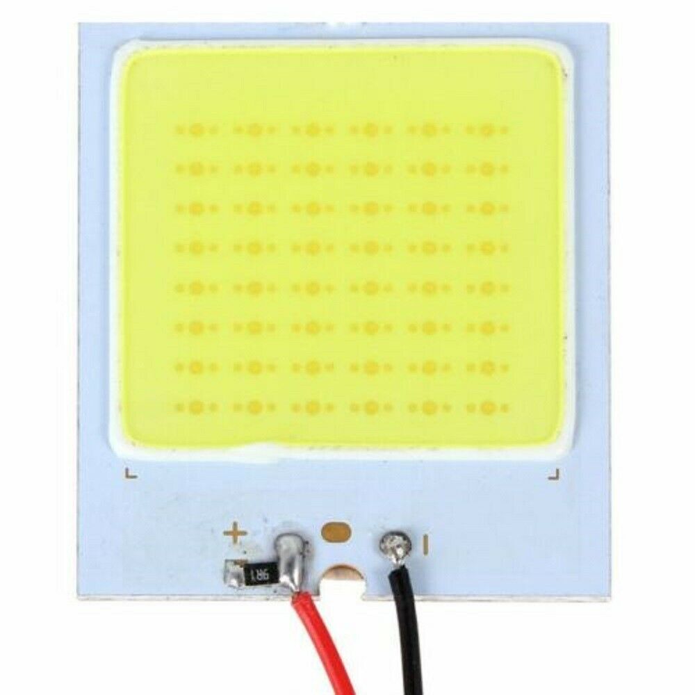8* 48SMD COB White Panel LED T10 Car Interior Panel Light 12V Dome Lamp Bulb US