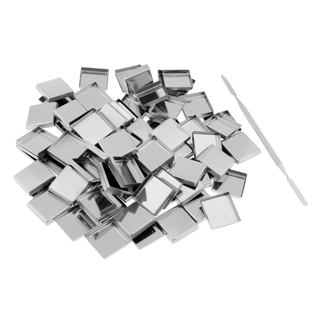 100 Pieces Magnetic DIY Empty Pans Makeup Palette Cosmetic Palette Makeup