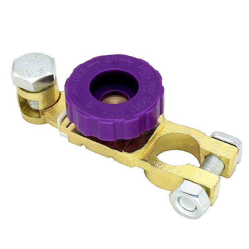 2PCS Pure Copper Car SUV Truck Battery Terminal Disconnect Switch Link Connector