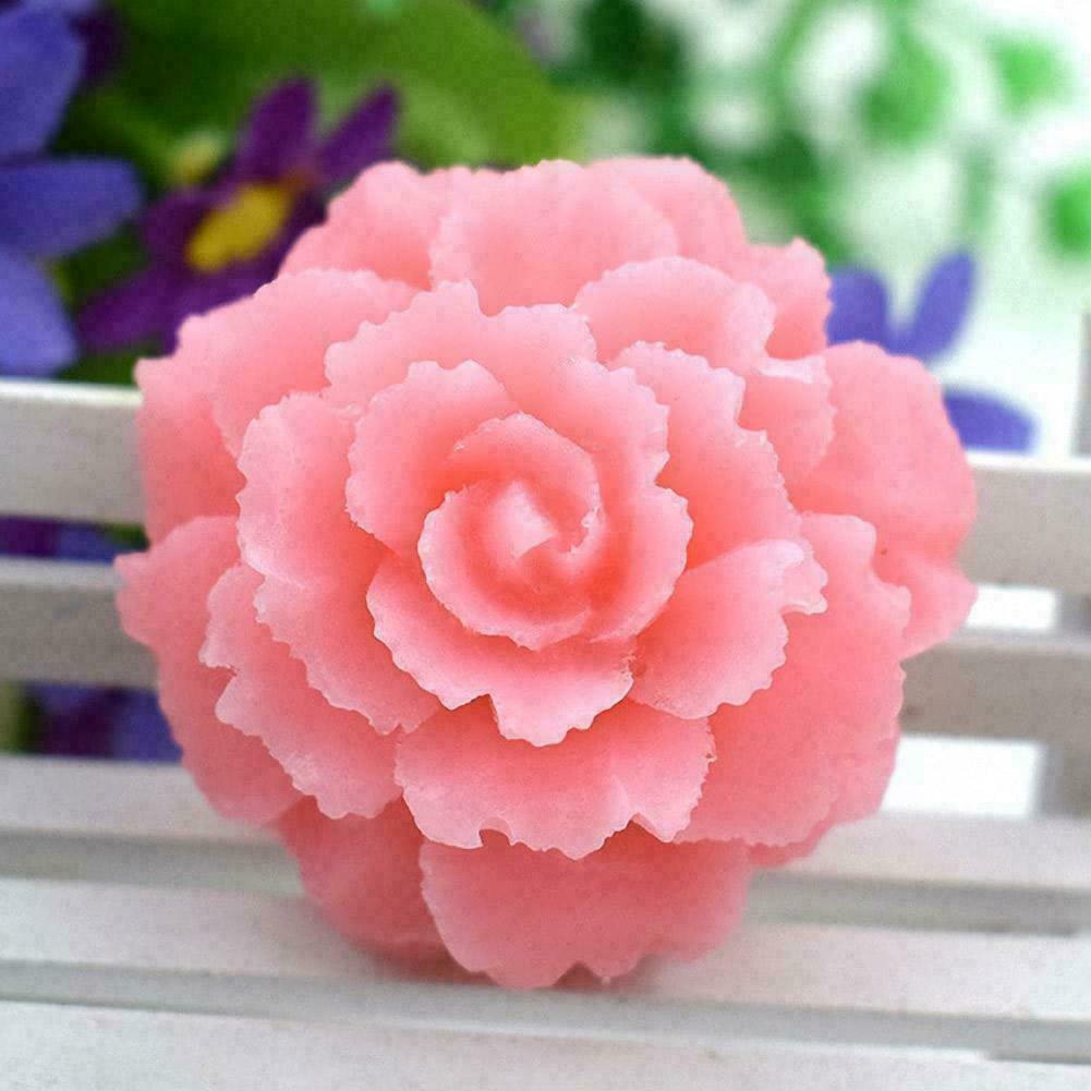 Silicone Sugarcraft Peony Flower Soap Candle Mould Decorating Fondant Cake R3N2